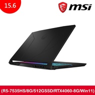 MSI 微星 Bravo 15 C7VFK-200TW 15.6吋電競筆電 （ Windows 11 Home/ Ryzen 5 7535HS/ 512G SSD/ 8G/ FHD）_廠商直送