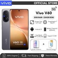 Vivo V60 5G Smartphone (8GB+256GB) | 50MP Zeiss Telephoto Camera | 6500mAh Battery | 5G Dual SIM