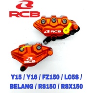 Caliper RCB Front + Rear Racing Boy Brake Caliper S-45 Orange Y15 Y16 FZ150 LC15S BELANG RS150 RSX150 NVX
