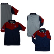 Tshirt Pengakap Remaja Maroon ORIGINAL SCOUT Sekolah Menengah Atas
