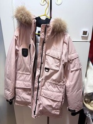 Guess 粉色毛領羽絨外套 XS