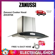 Zanussi Cooker Hood ZHC978X Chimney (Free Duct Hose)
