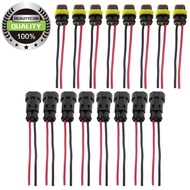 8x 2 Pin Way Car Waterproof Male Female Electrical Connector Plug Wire Kit Set