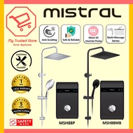 Mistral (MSH88P/ MSH88MB) Instant Water Heater with Rain Shower &amp; DC Pump *Installation Available*