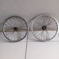 Alloy wheelset bicycle rims Ring 16 1 set (2 pcs front + rear) removed