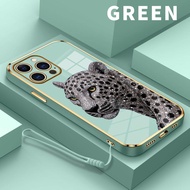 Case OPPO A9 2020 A8 A83 A91 A92 A93 A94 A95 A96 5G A98 A9x Cool Leopard Soft TPU Camera Protection 