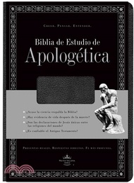 Holy Bible: Rvr 1960, Black, Simulated Leather, Biblia De Estudio De Apologetica