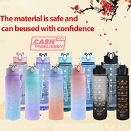 S.F. 850ml Frosted Water Bottle - Outdoor Sport with Free 3D Sticker & Bag | Bote ng Tubig para