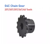 1pcs 04C Chain Gear 45# Steel 25T/30T/35T/36T/40Teeth Industrial Sprocket Wheel Motor Chain Drive Sp
