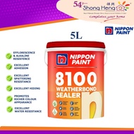 5L Nippon Paint 8100 Weatherbond Sealer (Wall Sealer | Undercoat)