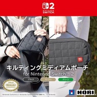HORI - Switch 2 中容量 主機泡芙包 保護包 收納包 Pouch Bag (黑色/ 淺啡色/ 綠色)