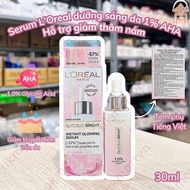 Serum dưỡng sáng mờ thâm nám LOreal Paris Glycolic Bright 1.0% Glycolic Acid (AHA)
