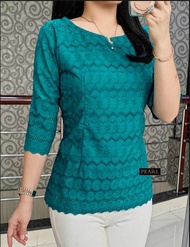 SHOOPI ATASAN Blus Katun Bangkok Premium/BLUSS KATUN BOLONG/BAJU KEBAYA Lapis Katun Adem Resleting B