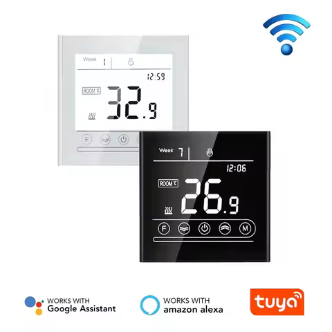 95~240V WIFI Thermostat MK70 for Water heating Electric heating Gas boiler Touch screen Temperature 