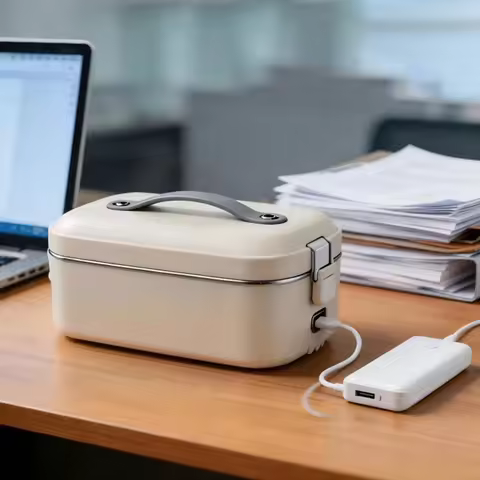 USB Electric Heating up Lunch Box Stainless Steel Food Warmer Bento Thermal Boxes Office School Lunc