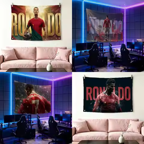 C -Cristiano Ronaldo CR7 Flag Suitable For Party Club Outdoor Interior Wall Decoration Banner Fans G