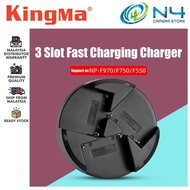 Kingma F970 Fast Charger Triple Slot Charger Fast Charging Charger For Sony F550 F970 Battery Charge