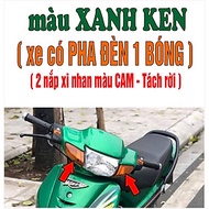 [TẶNG TEM] Bộ vỏ nhựa màu XANH Ken -  HENIKEN - cho xe Wave 110 - Wave  Thái  - Wave Zx đời 1997 đến 2006- TKB-650(8269)