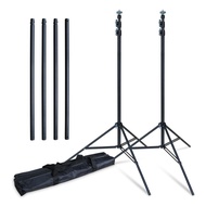 VOHQ 2.8x3m Photography/Live Streaming Backdrop Stand with Wall Mount, for Product Shots