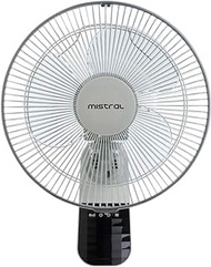 Mistral MWF3035R Wall Fan with Remote Control, 12", Grey