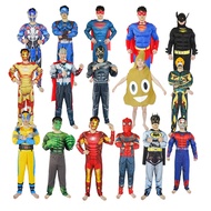 Halloween Captain America Iron Man Spiderman Hulk Adult Muscle Costume Set
