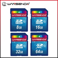 100% ความจุจริง WANSENDA SD Card 32GB 64GB การ์ดหน่วยความจํา 16GB 8GB 4GB SDHC SDXC การ์ดหน่วยความจําแฟลชสําหรับกล้อง