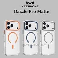 Keephone Dazzle Matte Pro Case Anti-Fingerprint Wireless Charging Case for IPhone 16 17 Pro Max