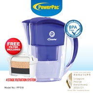 PowerPac Water Filter Pitcher, Water Purifier Filter (PP1518)