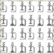 (UXSO) 24Pcs C ClampsU Clamps for Metal Working Small Desk Clamp with Stable Wide Jaw Opening & Prot