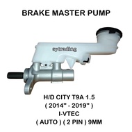 Brake Master Pump Honda City T9A 1.5 2014'' - 2019'' I-Vtec Auto 2 Pin ( 9MM ) Brake Master Cylinder