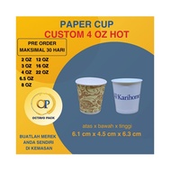 Paper Cup 4 Oz Hot Custom Printing Paper Cup 4 Oz Hot Custom Screen Printing/ Custom Cup 4 Oz Hot Fu