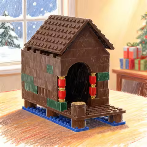 127pcs MOC Lord Rings Hobbit Lake Town Guard House Model Christmas Gifts Building Toys Blocks Archit