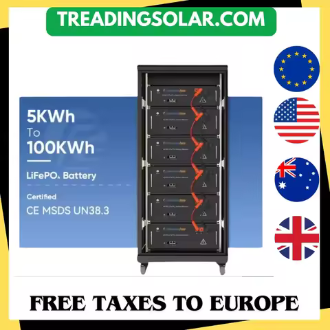 Czowersourcing Lifepo4 Solar Batteries 5kwh 10kwh 20kwh 50kwh 100kwh Lithium Battery 48V 100Ah Lithi