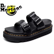 Dr Martens รองเท้าแตะแพลตฟอร์ม สําหรับผู้ชาย และผู้หญิง Martens water Wair รองเท้าแตะ หนังแท้ สําหรั