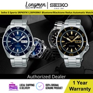 [Klang Longmen] SEIKO 5 Sports SRPK97K1 / SRPK99K1 Bluetone/Blacktone Automatic S.Steel Men Watch SR