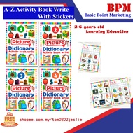 [BPM] 2-6 Years old A-Z Picture Dictionary Activity Book Write & Striker(Book1,2,3,4)