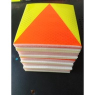 Class 2B Motorcycle P Plate reflective stickers with 2 free topbox stickers