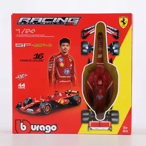 Burago 1:43 Ferrari SF24 #16 DIY version F1 Racing Car Alloy Model Car