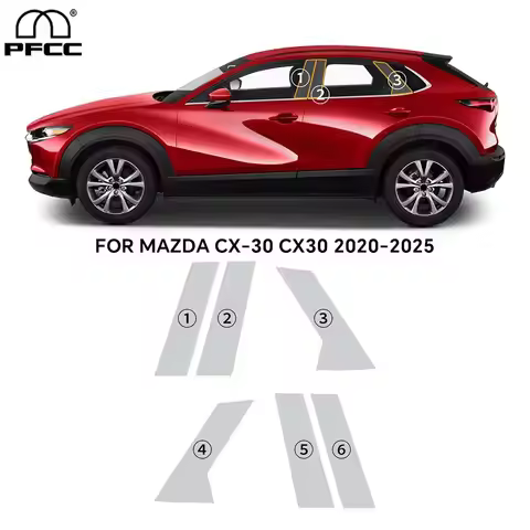 Custom B Pillars Precut Paint Protection Film PPF TPU For Mazda CX-30 CX30 2020-2025 Anti-scratch Ex