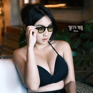 [Metal Mob] Spanish Brand ESPNER GOSSIP Sunglasses-Amber Yellow Lens (Japanese Standard) Trendy Tool