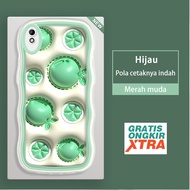 HIJAU HP Mater.case Redmi 6 6A 7 8 8A K40S 9A 9C 10A 9T 10C 10 5G sofe Phone Case Lemon Pattern Gree