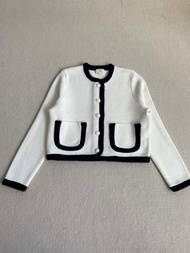 Sezane Chanel Style Knit Cardigan全新小香風針織開衫外套