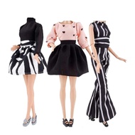 E-TING Handmade Doll Clothes Short Skirt Jumpsuits Office Style Wears Dress for 11.5 inches Girl Dol