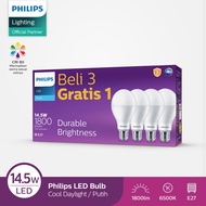 Philips My Care 14.5W 14.5 Watt LED Light Bulb 3 Bonus 1 Led Bulb Multi Pack White Warranty