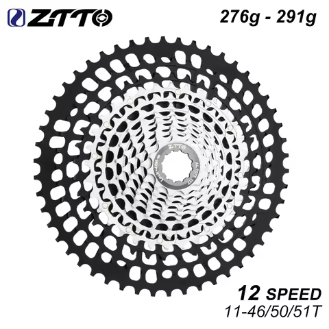 ZTTO MTB 12Speed Bicycle Freewheel 12 SPEED 11-46T 50T 51T Mountain Bike Cassette CNC Gear HG Hub 12