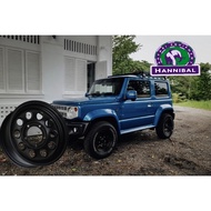 Retro Steel Rim for Suzuki Jimny JB74 Matt Black 4 pieces