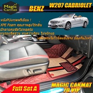 Benz W207 Cabriolet 2010-2016 (เต็มคันรวมถาดท้ายรถ) พรมรถยนต์ Benz W207 E250 E200 E220 E350 2010-2016 พรมไวนิล 7D VIP Magic Carmat