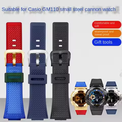 GM-110 GBX100 watch band for G-LIDE series GBX-100 G-shock GBD-800 waterproof resin watch strap GMA-