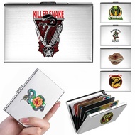 Pemegang kad Card Clip Metal Name Print Business Card Bag Metal Credit Card Wallet Credit Cobra Patt