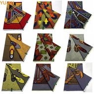 Yujinmy Ankara Fabric, 6 Yards Soft Cotton with Colorful Prints for Sewing